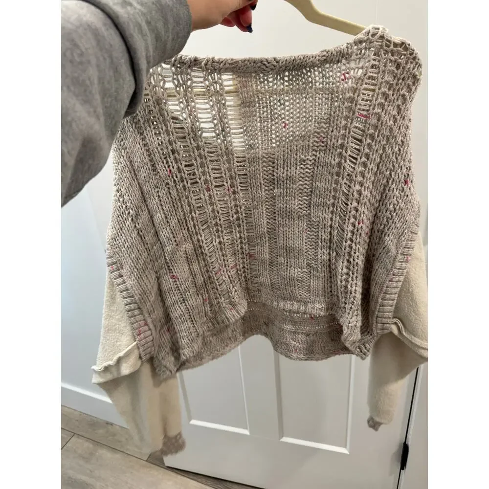 Free People Honey Cable Pullover size XS